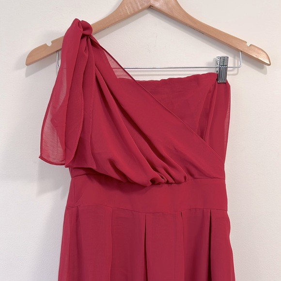 Emmelee Dress Womens Small Red/Maroon Off Shoulder Mini - Picture 3 of 12